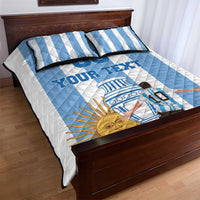 Custom Argentina Football Quilt Bed Set Go Champions 2024 - Wonder Print Shop
