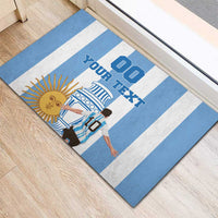 Custom Argentina Football Rubber Doormat Go Champions 2024 - Wonder Print Shop