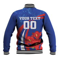 Custom Chile Lapageria Baseball Jacket With Grunge Style - Wonder Print Shop