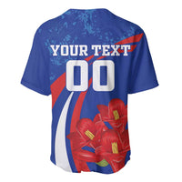 Custom Chile Lapageria Baseball Jersey With Grunge Style - Wonder Print Shop
