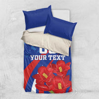 Custom Chile Lapageria Bedding Set With Grunge Style - Wonder Print Shop