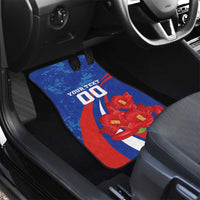 Custom Chile Lapageria Car Mats With Grunge Style - Wonder Print Shop