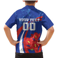 Custom Chile Lapageria Family Matching Mermaid Dress and Hawaiian Shirt With Grunge Style - Wonder Print Shop