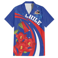 Custom Chile Lapageria Family Matching Off Shoulder Maxi Dress and Hawaiian Shirt With Grunge Style - Wonder Print Shop