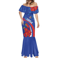 Custom Chile Lapageria Mermaid Dress With Grunge Style - Wonder Print Shop