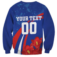 Custom Chile Lapageria Sweatshirt With Grunge Style - Wonder Print Shop