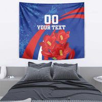 Custom Chile Lapageria Tapestry With Grunge Style - Wonder Print Shop
