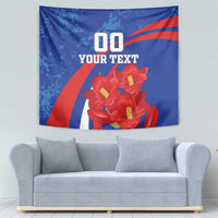Custom Chile Lapageria Tapestry With Grunge Style - Wonder Print Shop
