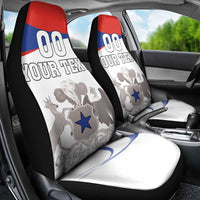 Custom Fiestas Patrias Chile Car Seat Cover Coat Of Arms - Wonder Print Shop