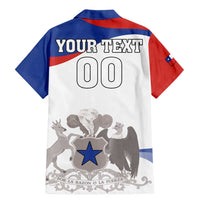 Custom Fiestas Patrias Chile Family Matching Mermaid Dress and Hawaiian Shirt Coat Of Arms - Wonder Print Shop