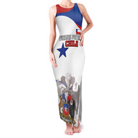 Custom Fiestas Patrias Chile Family Matching Tank Maxi Dress and Hawaiian Shirt Coat Of Arms - Wonder Print Shop