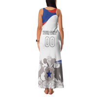 Custom Fiestas Patrias Chile Family Matching Tank Maxi Dress and Hawaiian Shirt Coat Of Arms - Wonder Print Shop