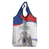 Custom Fiestas Patrias Chile Grocery Bag Coat Of Arms