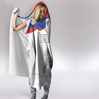 Custom Fiestas Patrias Chile Hooded Blanket Coat Of Arms