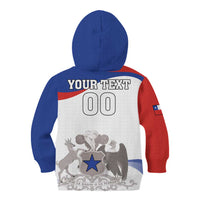 Custom Fiestas Patrias Chile Kid Hoodie Coat Of Arms - Wonder Print Shop