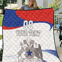 Custom Fiestas Patrias Chile Quilt Coat Of Arms - Wonder Print Shop