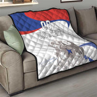 Custom Fiestas Patrias Chile Quilt Coat Of Arms - Wonder Print Shop