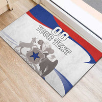 Custom Fiestas Patrias Chile Rubber Doormat Coat Of Arms - Wonder Print Shop