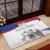 Custom Fiestas Patrias Chile Rubber Doormat Coat Of Arms - Wonder Print Shop
