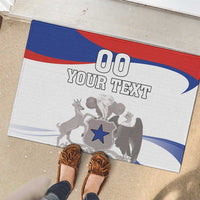 Custom Fiestas Patrias Chile Rubber Doormat Coat Of Arms - Wonder Print Shop