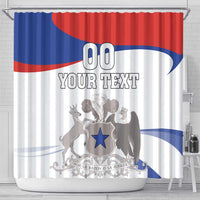 Custom Fiestas Patrias Chile Shower Curtain Coat Of Arms