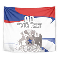 Custom Fiestas Patrias Chile Tapestry Coat Of Arms - Wonder Print Shop