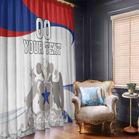 Custom Fiestas Patrias Chile Window Curtain Coat Of Arms - Wonder Print Shop