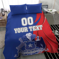 Custom Chile Independence Day Bedding Set Lapageria Flower With Coat Of Arms - Wonder Print Shop