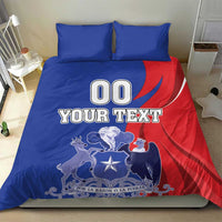 Custom Chile Independence Day Bedding Set Lapageria Flower With Coat Of Arms - Wonder Print Shop