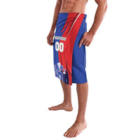 Custom Chile Independence Day Lavalava Lapageria Flower With Coat Of Arms - Wonder Print Shop