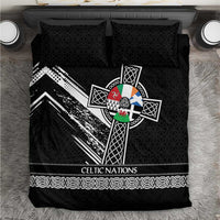 Cross Celtic Nations Bedding Set Six Celtic Countries Grunge Style - Wonder Print Shop