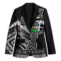Cross Celtic Nations Blazer Six Celtic Countries Grunge Style - Wonder Print Shop