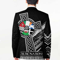 Cross Celtic Nations Blazer Six Celtic Countries Grunge Style - Wonder Print Shop