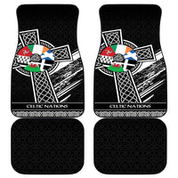 Cross Celtic Nations Car Mats Six Celtic Countries Grunge Style - Wonder Print Shop