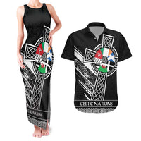 Cross Celtic Nations Couples Matching Tank Maxi Dress and Hawaiian Shirt Six Celtic Countries Grunge Style - Wonder Print Shop