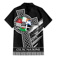 Cross Celtic Nations Family Matching Mermaid Dress and Hawaiian Shirt Six Celtic Countries Grunge Style - Wonder Print Shop