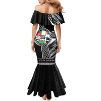 Cross Celtic Nations Family Matching Mermaid Dress and Hawaiian Shirt Six Celtic Countries Grunge Style - Wonder Print Shop
