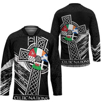 Cross Celtic Nations Hockey Jersey Six Celtic Countries Grunge Style - Wonder Print Shop