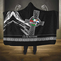 Cross Celtic Nations Hooded Blanket Six Celtic Countries Grunge Style - Wonder Print Shop