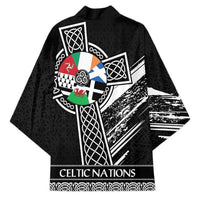 Cross Celtic Nations Kimono Six Celtic Countries Grunge Style - Wonder Print Shop