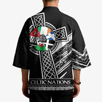 Cross Celtic Nations Kimono Six Celtic Countries Grunge Style - Wonder Print Shop