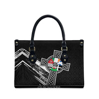 Cross Celtic Nations Leather Bag Six Celtic Countries Grunge Style - Wonder Print Shop