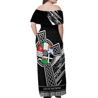 Cross Celtic Nations Off Shoulder Maxi Dress Six Celtic Countries Grunge Style - Wonder Print Shop