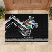 Cross Celtic Nations Rubber Doormat Six Celtic Countries Grunge Style - Wonder Print Shop