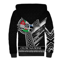 Cross Celtic Nations Sherpa Hoodie Six Celtic Countries Grunge Style - Wonder Print Shop
