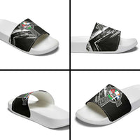 Cross Celtic Nations Slide Sandals Six Celtic Countries Grunge Style - Wonder Print Shop
