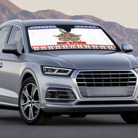 Costa Rica Christmas Auto Sun Shade Merry Slothmas - Wonder Print Shop