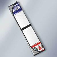 Costa Rica Christmas Auto Sun Shade Merry Slothmas - Wonder Print Shop