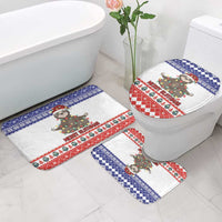 Costa Rica Christmas Bathroom Set Merry Slothmas - Wonder Print Shop