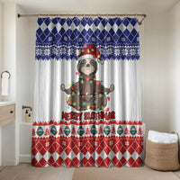 Costa Rica Christmas Bathroom Set Merry Slothmas - Wonder Print Shop